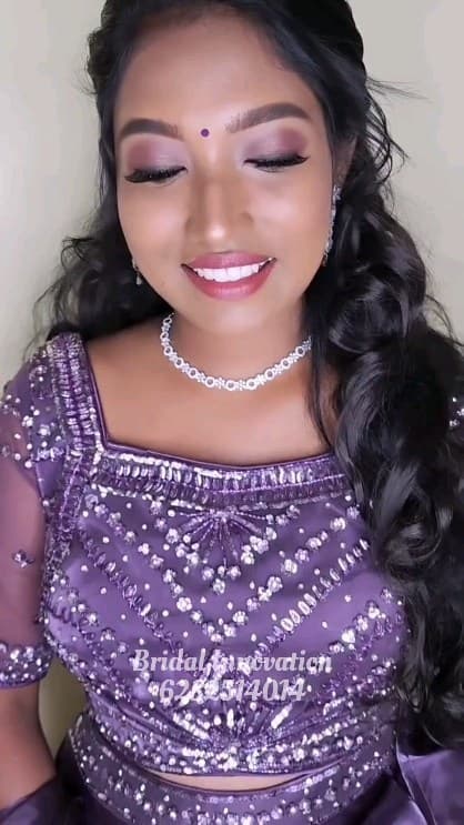 Bridal Innovation legacy portfolio look 47, showing Kerala bridal makeup, hair styling, saree, jewellery, or ceremony details.