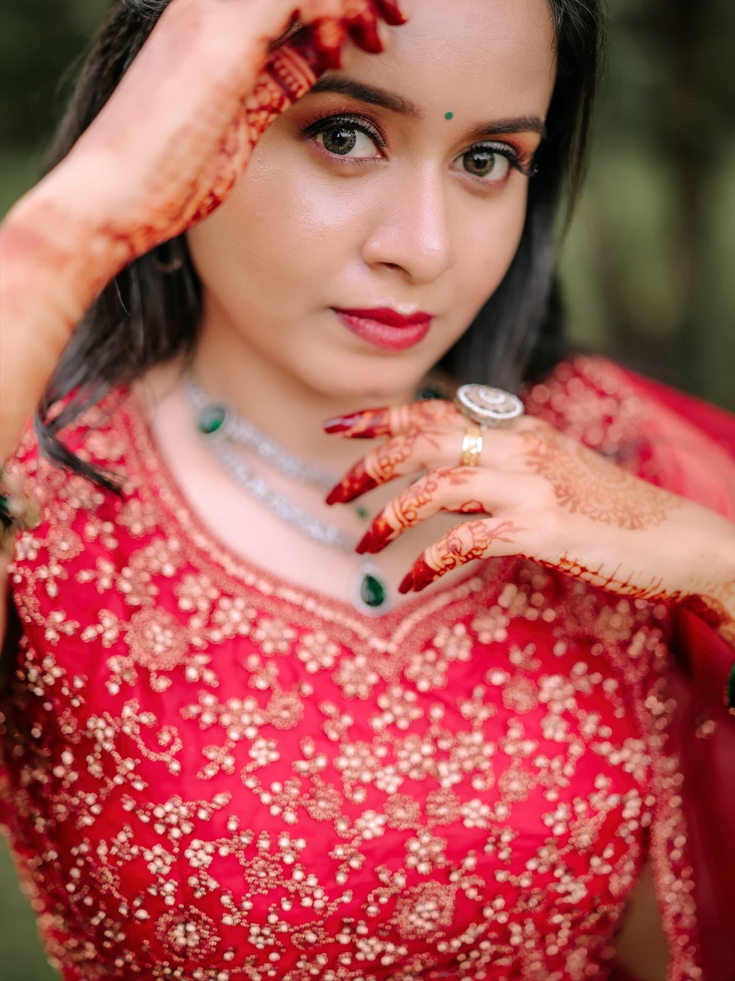 Bridal Innovation portfolio look 12, showing Kerala bridal makeup, hair styling, saree, jewellery, or ceremony details.